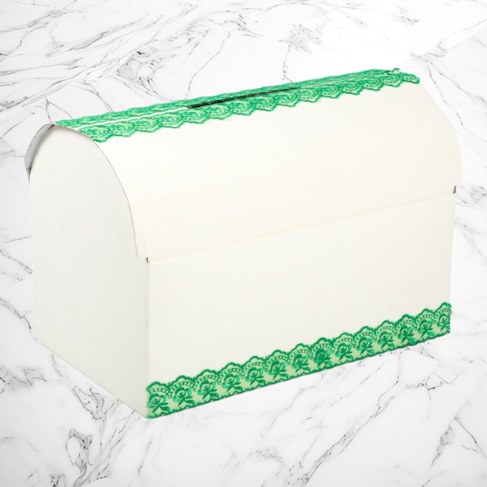 Cufar dar nunta cu dantela verde