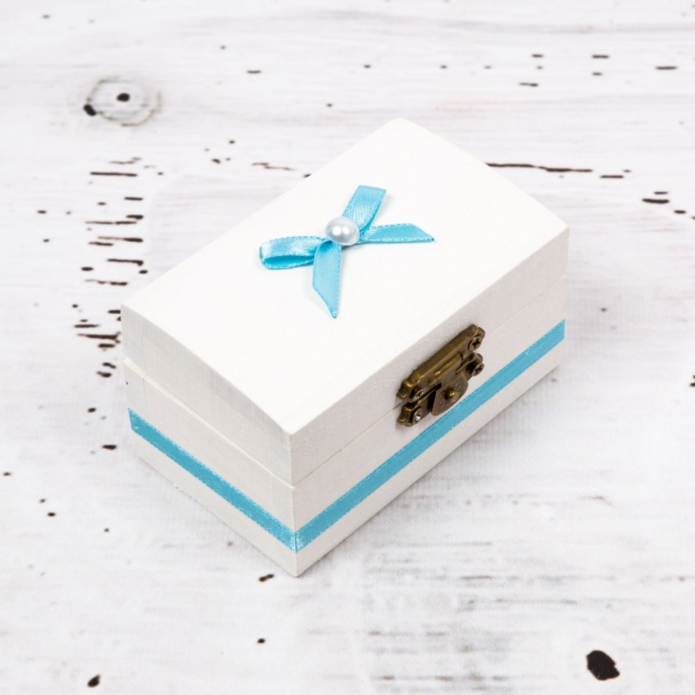 Cutiuta mot decor bleu