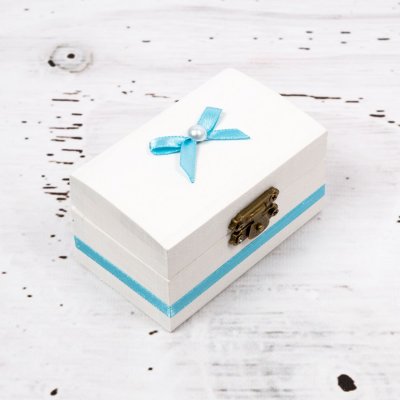 Cutiuta mot decor bleu