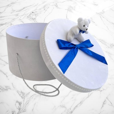 Cutie trusou botez ursulet si fundita albastra