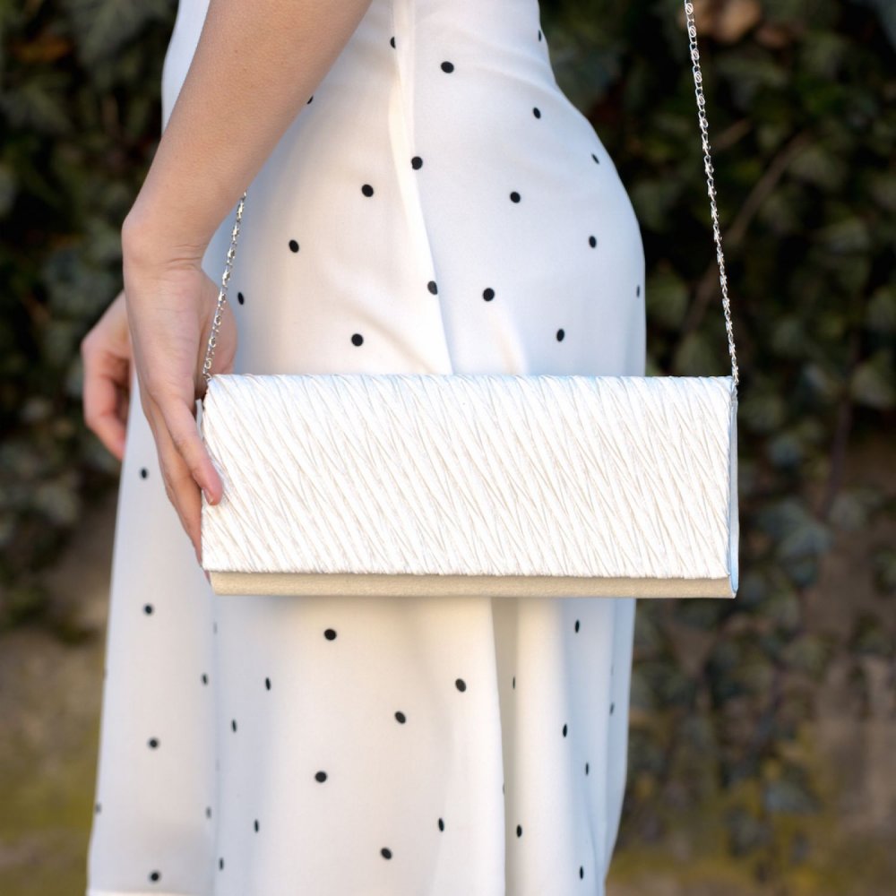 Plic de ocazie ivory din satin