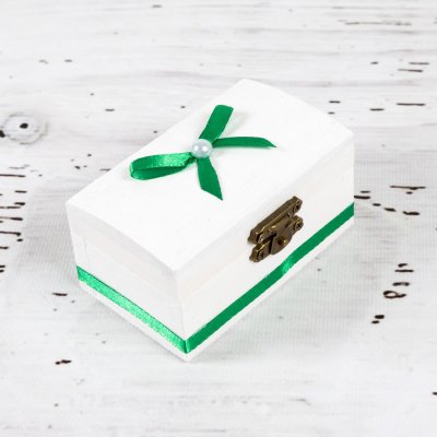 Cutiuta mot botez decor verde