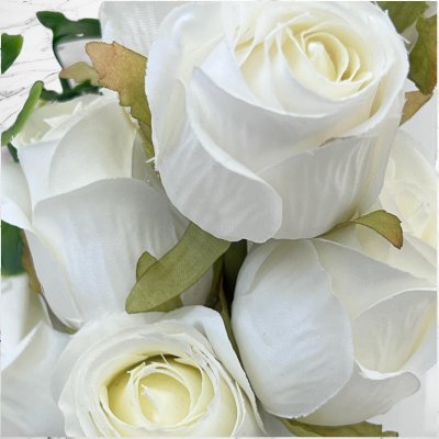 Set lumanari nunta cu trandafiri ivory si decor ivory