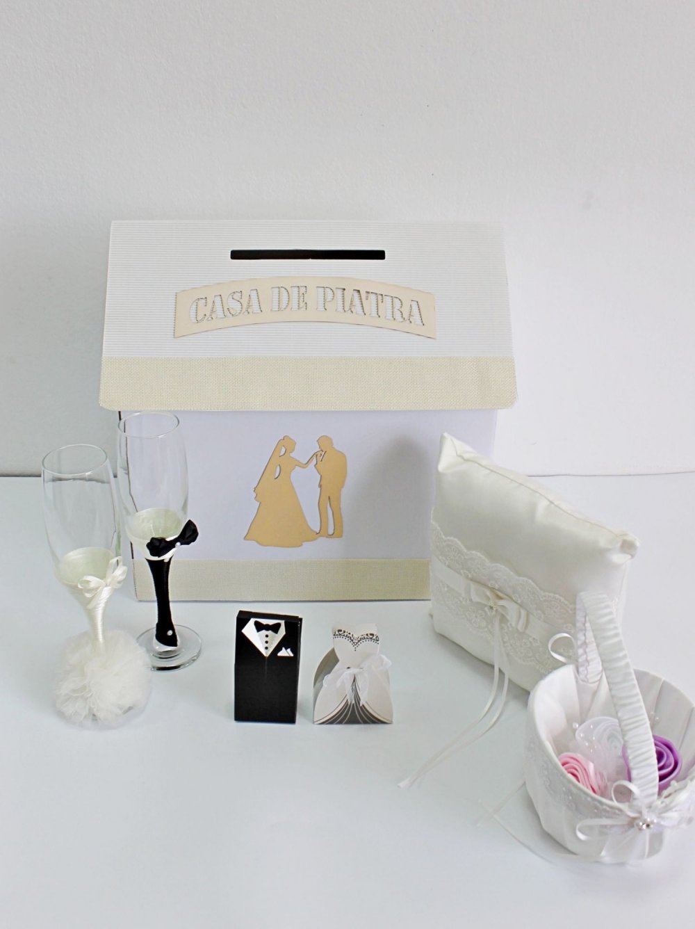 Set accesorii nunta ivory