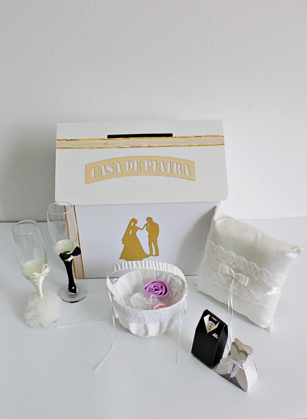 Set accesorii nunta auriu