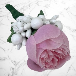 Cocarde nunta bujor roz pudra